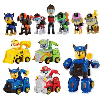 

Paw Patrol Dog Anime Toy Variable Action Doll Model Dog Doll Plastic Toy Marshal Ryder Skye Wreck Anime Child Model Gift