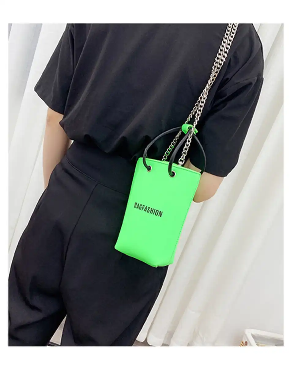 neon green designer bag