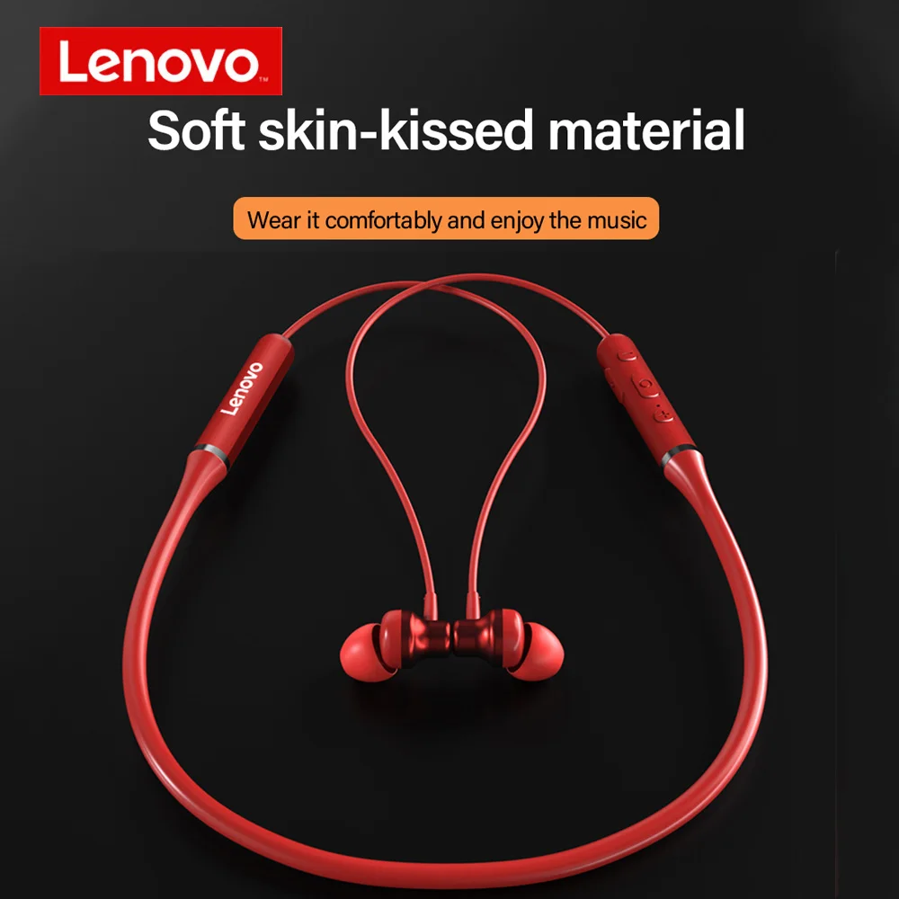 

Original Lenovo XE05 Bluetooth5.0 Wireless Headset Waterproof Sport Earbud with Noise Cancelling Mic Magnetic Neckband Earphones