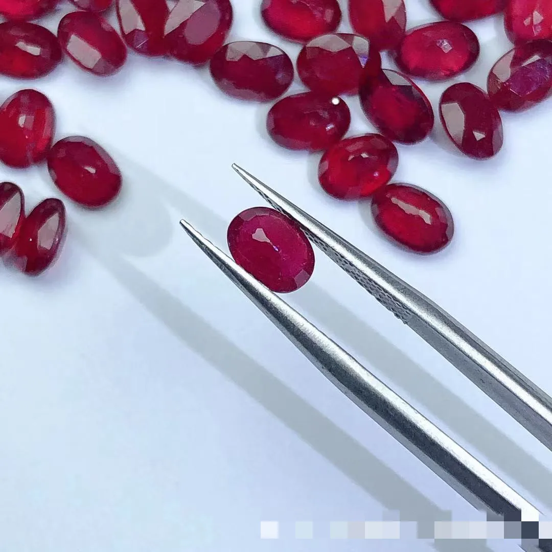 Natural Ruby Stone Burma AAA Level 4x6mm Loose Gemstones Bague Rubis Jewelry Bracelet Collier Edelstenen 4