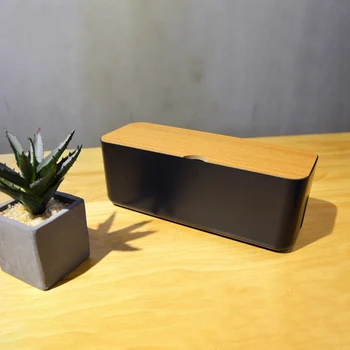 

Cable Storage Box Power Strip Wire Case Anti Dust Charger Socket Organizer Desktop Network Line Storage Bin