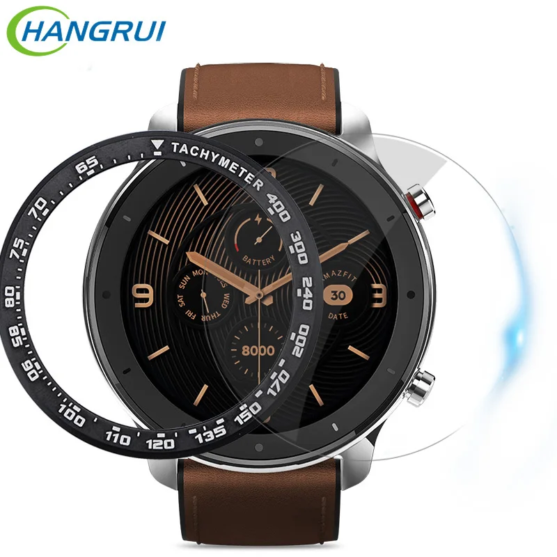 Чехол для Amazfit GTR 47 мм Безель из нержавеющей стали часов скоростной тахометр