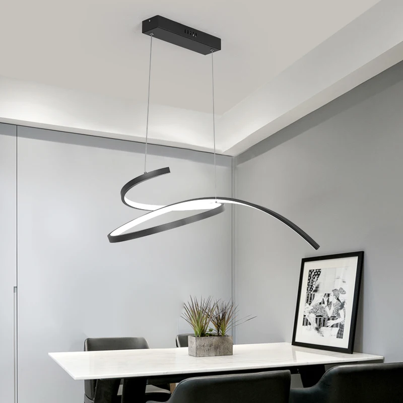  Modern Led pendant lights for dining kitchen room bar restanturant Matte Black/White 90-260V Pendan - 4000284576526