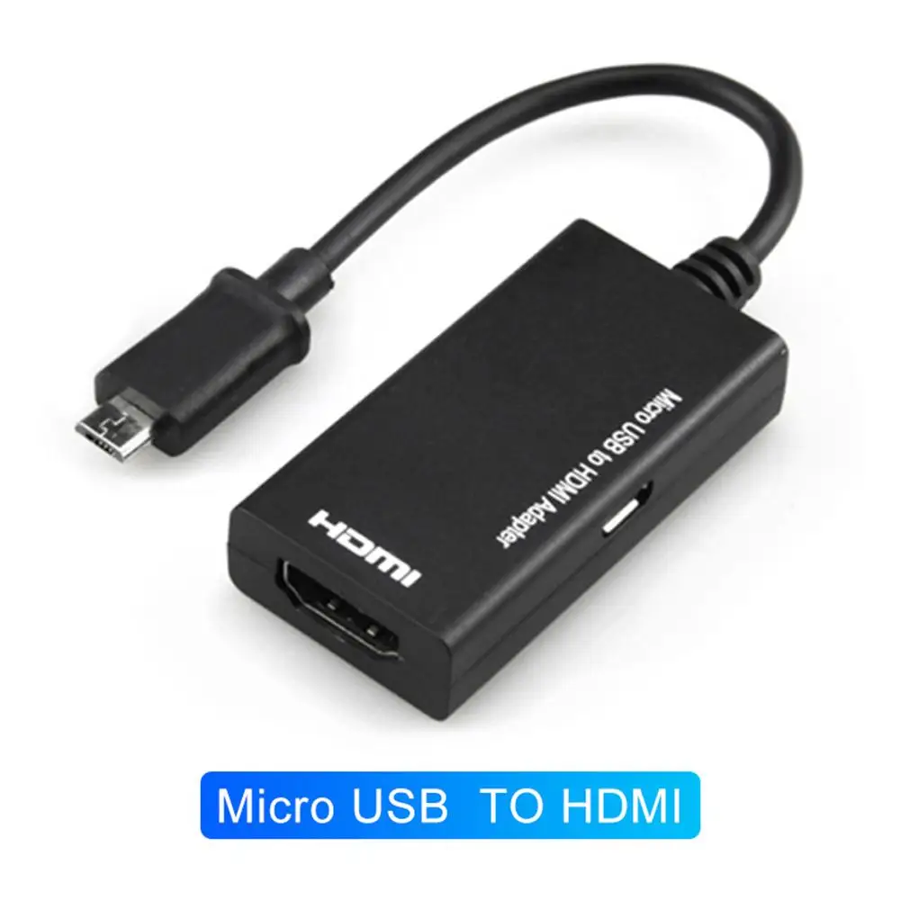 5Pin Micro USB мужчина к HDMI Женский 1080P преобразователь для ТВ-адаптера кабели удлинитель с переключателем Micro USB адаптер конвертер для Android