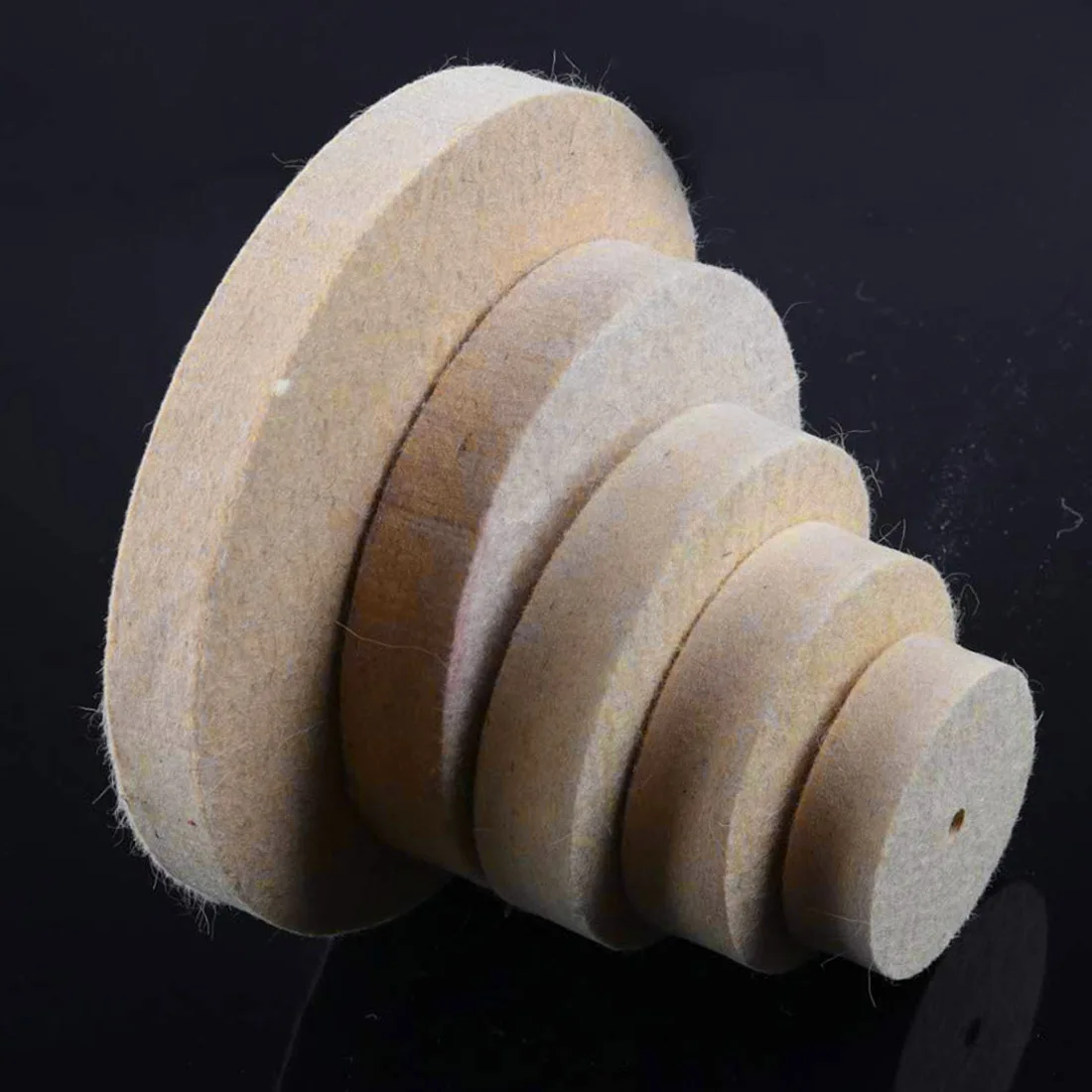 Шлифовальная Полировочная круглая насадка в форме круга шерстяной войлок + 1 стержень 3,2 мм хвостовик металлическая поверхность для Dremel