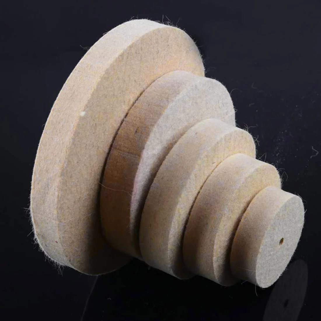 

Grinding Polishing Buffing Round Wheel Pad Wool Felt +1 Rod 3.2mm Shank Metal Surface For Dremel Rotary Tools Accessories