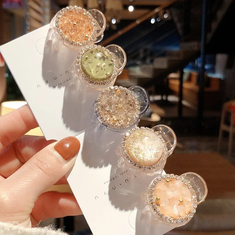 

Crystal Hair Catching Temperament Lady Catching Clip Hairpin Korea Ins Fairy Hairpin Catching Clip Headpiece Ponytail Hairpin