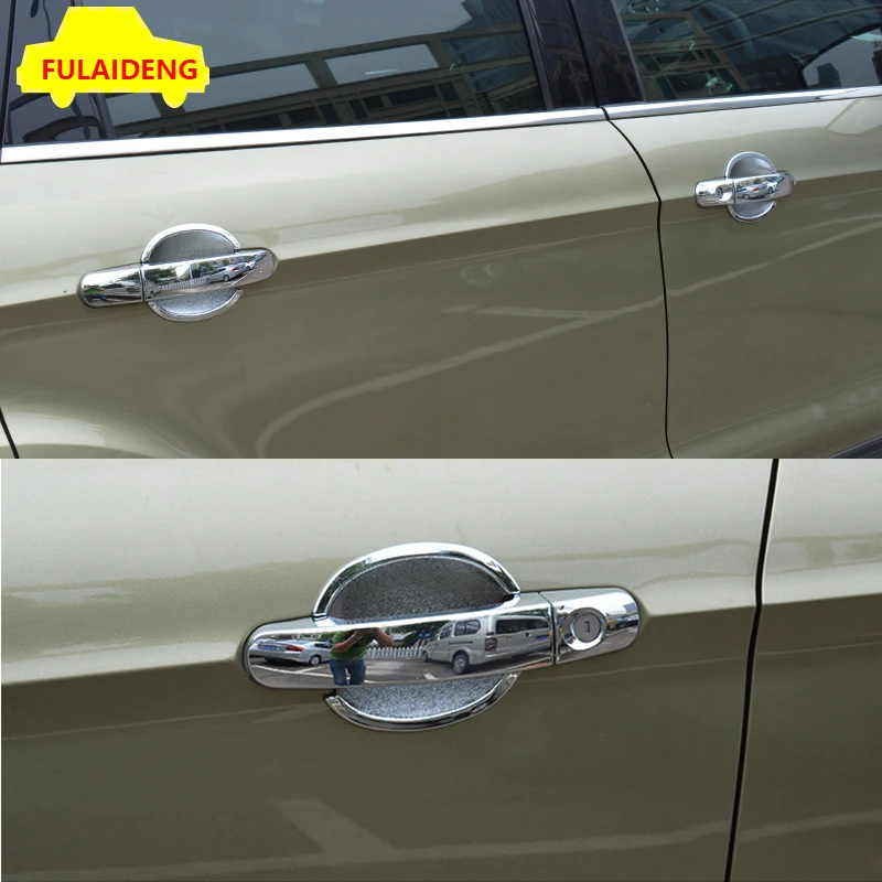 12 шт. для Ford Escape Kuga 2013- ABS Хромированная боковая дверная ручка Чаша Крышка отделка автомобильный Стайлинг
