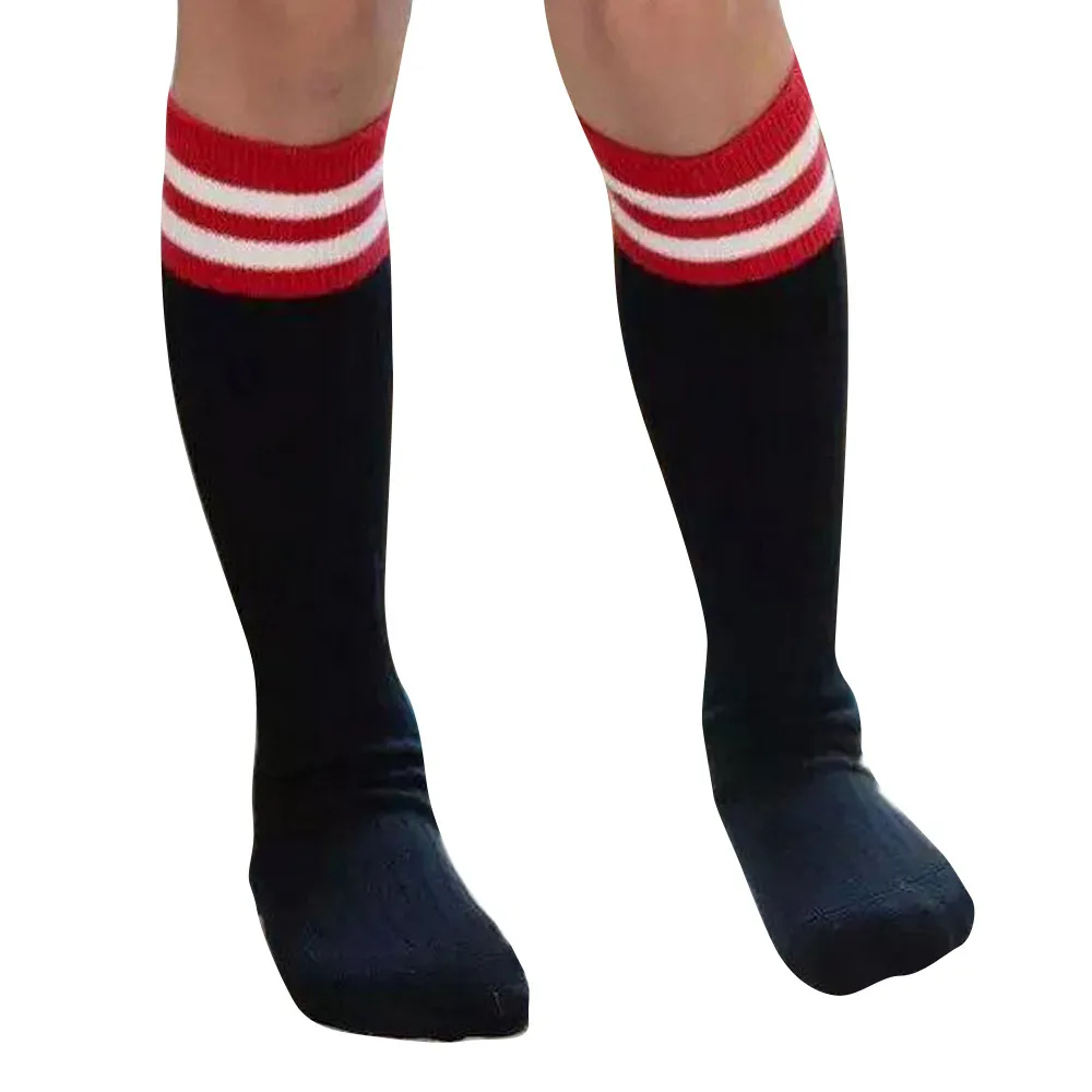Детские гетры в полоску в консервативном стиле; calcetines divertidos; удобные calcetines altos Funky calcetines; женские длинные