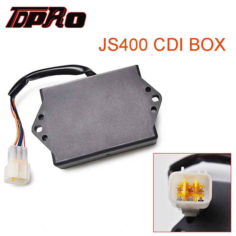 TDPRO 5 Pin Ignition Unit CDI Box For Roketa ATV400-11 RTU-400Y 4x4 400cc, Jianshe JS400-7 Rattle Snak,YamaBuggy 400 ATV Go kart