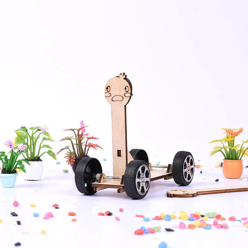 Новое малое производство Diy Магнитный автомобиль Детский ручной маленький изобретение Материал Пакет учебный микроскоп игрушка для экспериментов - Цвет: Fun magnetic car