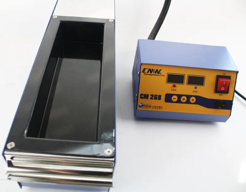 Square high temperature lead free soldering pot split tin solder furnace tin melting digital display 220V 110V CM-268 600C 1000W