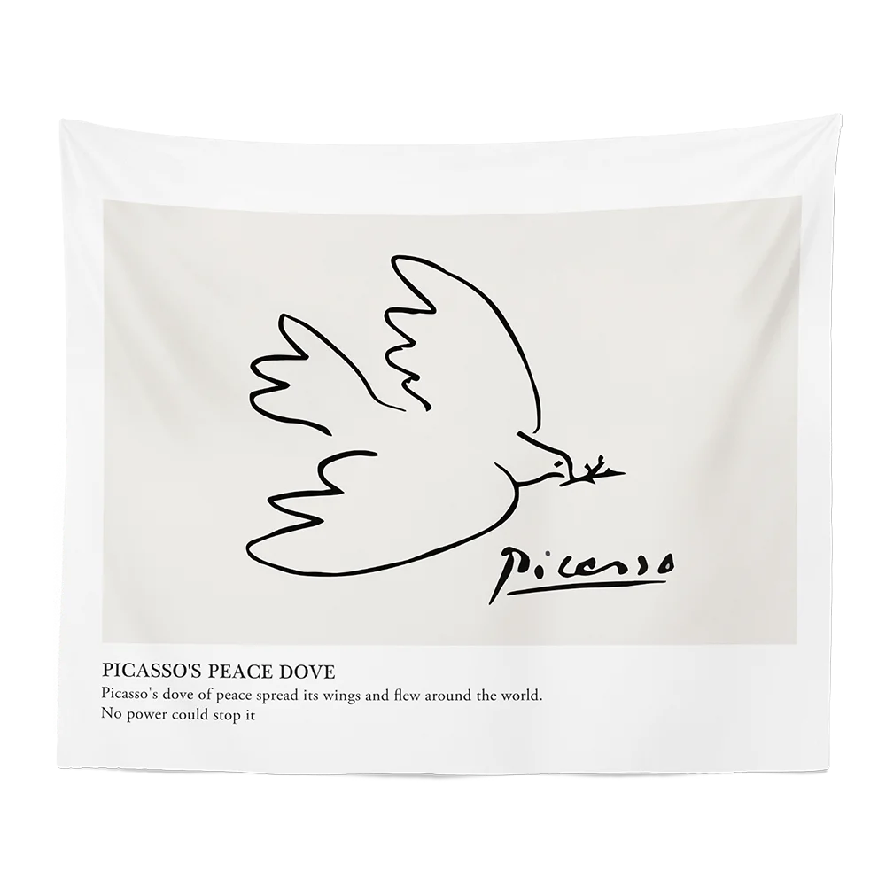 Dove Искусство Мандала пледы Пикассо пляж йога коврик настенный гобелен украшение дома - Цвет: Dove