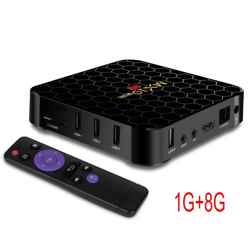 XGODY MX10 Мини ТВ коробка Android 9,0 с Google Assistant четырехъядерный Allwinner H3 Smart tv Box - Цвет: 1G8G