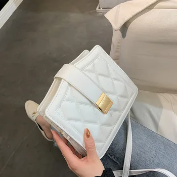 

ins texture small bag foreign female bag new 2020 spring and summer fashion wild shoulder bag texture crossbody bag