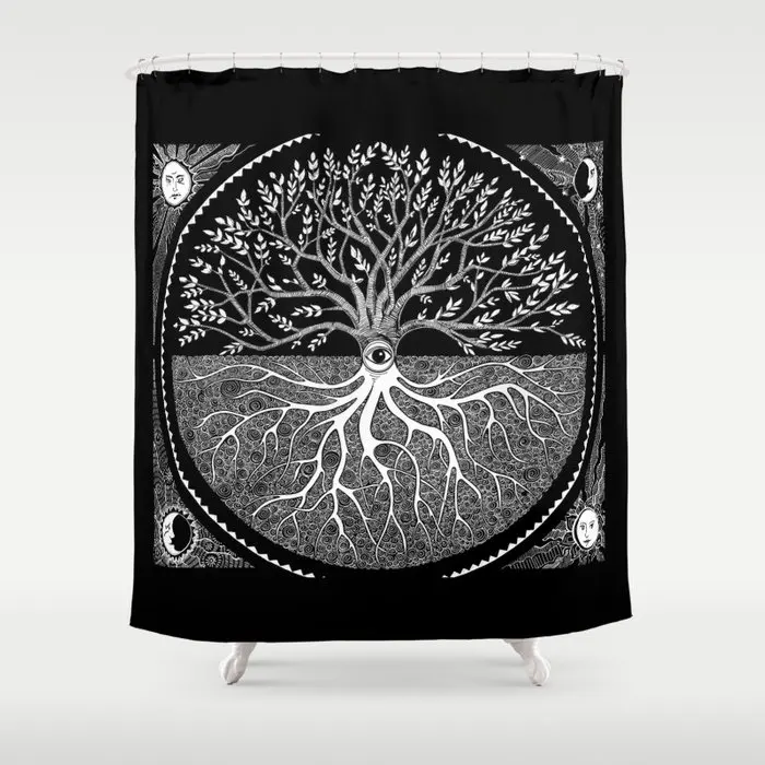 

Водонепроницаемая занавеска для душа «Древо жизни»