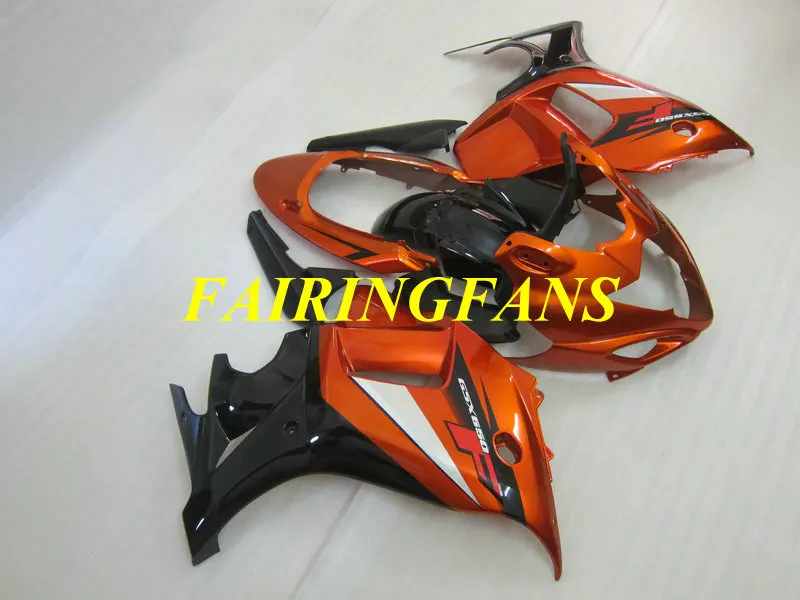 Мотоцикл обтекателя тела для SUZUKI GSX650F 08 09, 10, 11, 12, GSXF650 2008 2009 2010 красно-черные Обтекатели Кузов+ подарки SK02