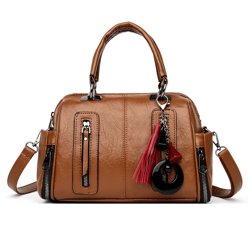 

High Quality Ladies Handbag Tassel Pendant Shoulder Bags Brand Designer Handbags Large Capacity Messenger Bags Ladies Handbags