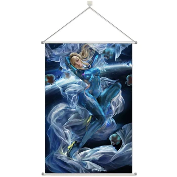 

Anime METROID Samus Aran Prsonalize Customer Made Alloy Fabric Wall Poster Scroll 60x90cm 24x36inches