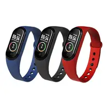 Bracelet connecté M4, comptage des pas, pression artérielle, fréquence cardiaque, surveillance de l'état de santé, télécommande, photographie, sport
