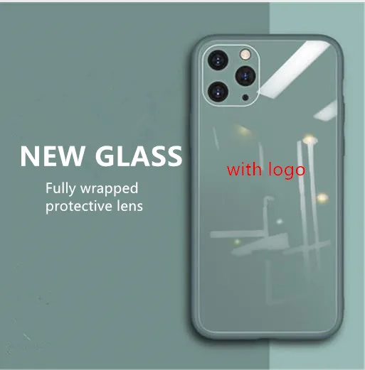 Официальный стеклянный чехол с логотипом для iphone 7 8 6S 6 Plus 11 Pro X XS MAX XR SE телефона Apple