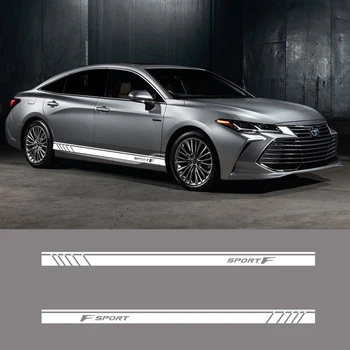 

2 PCS Car Vinyl Side Stripes Stickers Auto Graphics Decals For Toyota Sport