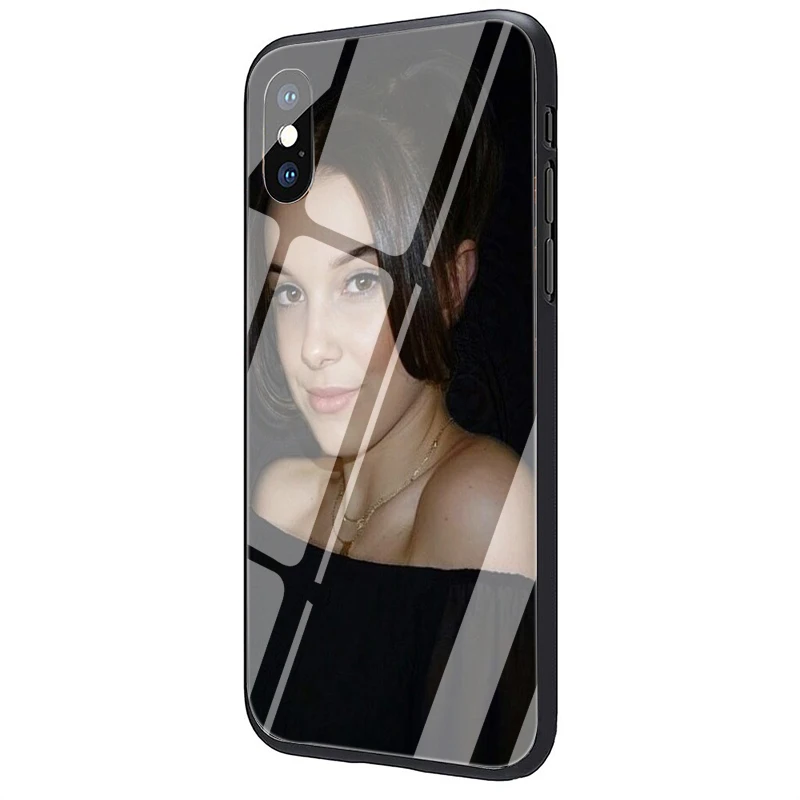 G9 EWAU Millie Bobby Коричневый чехол из закаленного стекла для телефона iPhone 5 5S SE 6 6s 7 8 plus X XR XS 11 pro Max - Цвет: G9