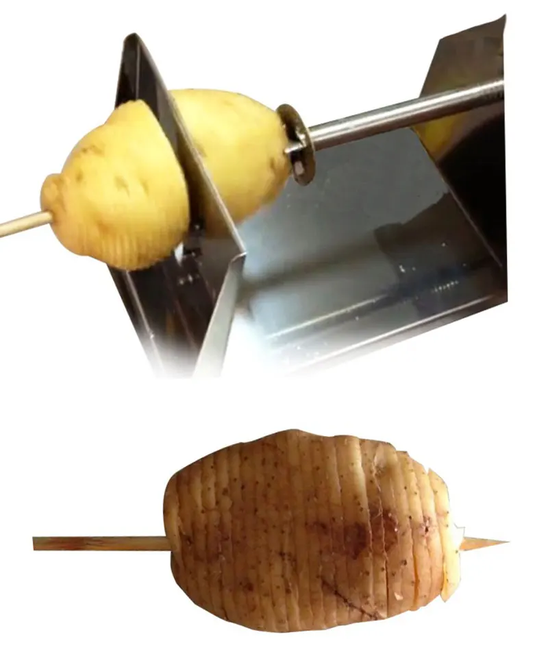 Нержавеющая сталь Инструкция для Tornado potato резак витой слайсер для картофеля спиральный картофель фри резка чипсы машина хот-дог чоппер