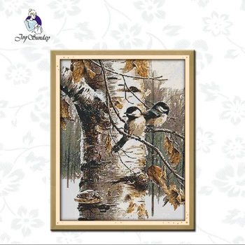 

Joy Sunday,birds,cross stitch embroidery kit,11CT or14CT Animal pattern cross stitch kit,Needlework counted cross-stitch pattern