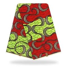 Настоящий воск хлопок последняя ткань Анкара восковая печать 6 ярдов африканская вощеная ткань принтом торговля