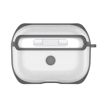 

Hard Clear Protective Case For Pro Transparent Cover Anti-Fall Sleeve with Carabiner Gray