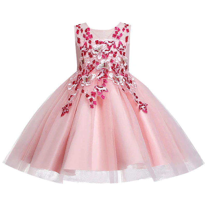 Girls Christmas Performance Dress Girls New Embroidered Bowknot Net Yarn Dress Children Flower Girl Western Puffy Princess Dress Dresses Aliexpress
