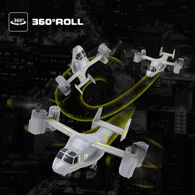 2in1 Drone with 1080P Camera High and Low Speed Switching Osprey Drone RC Quadcopter Remote Control Plane Toys for Boy Children 2