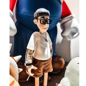 

Popular logo action figure hand set toy doll model play flower arm handsome personality glasses male soldier person