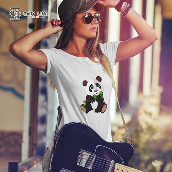 

2020 Summer T Shirts woman Streetwear Panda Printed Graphic Tees woman Tops Funny Vintage Casual T-shirts Top