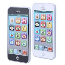 Téléphone portable intelligent à écran tactile pour bébé, jouet avec LED, Machine d'apprentissage de l'anglais, musique et lumière, idéal pour noël
