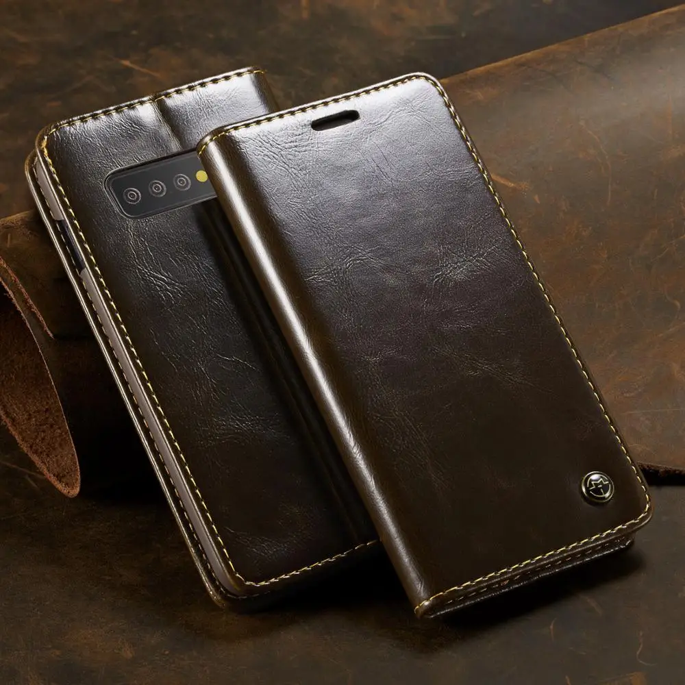 

CaseMe Magnetic Flip PU Leather Cases For Samsung Galaxy S10 S9 S8 Plus Wallet Card Holders Phone Cases For Galaxy S10E S10 5G