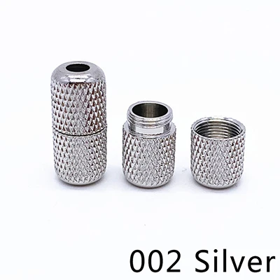 002Silver Meetee 10 шт. 18 мм металлические соединительные застежки шнурок замок DIY шнур для шляпы конец костюм стоппер крюк аксессуары DS011 - Цвет: 002Silver