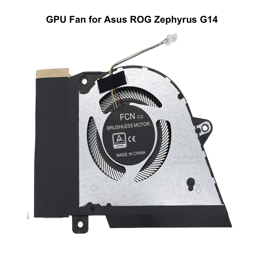 Refrigerador de Refrigeração do Ventilador de 12v Cpu Gpu Vgn para Asus Rog Zephyrus G14 Ga401i Ga401iv Peças do Computador do fã do Computador 13nr03f0ap0301 13nr03f0ap0101 Ventiladores e resfriadores - Imagem 5