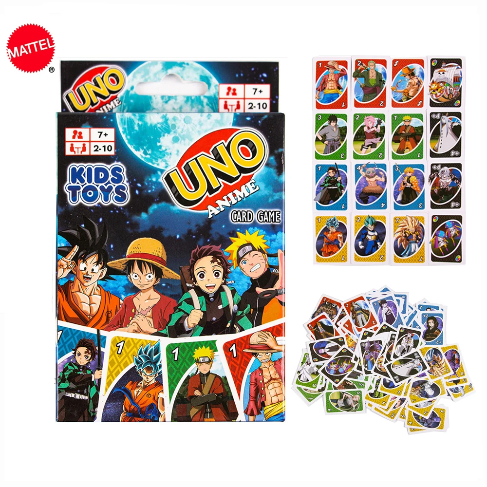 Mattel-Juego de cartas de One Piece, juego de mesa de cartas