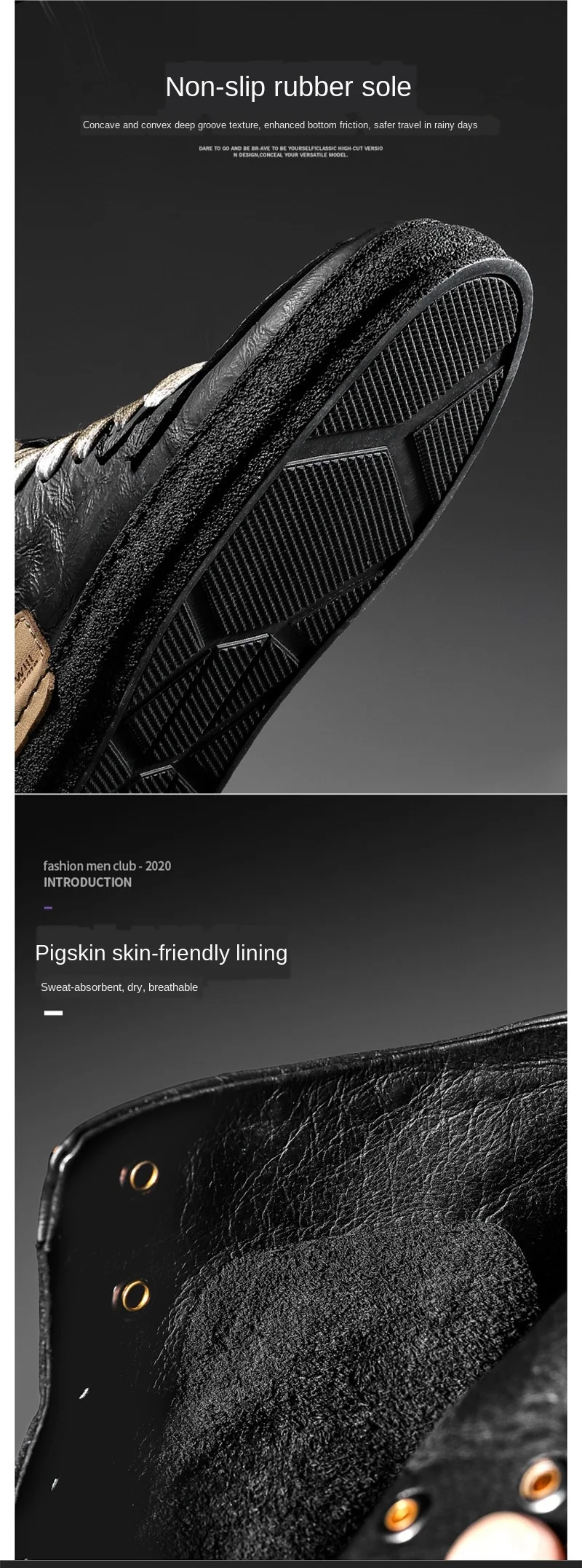 نیم بوت چرم طبیعی joker martin 19 undefined