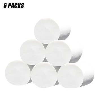 

6 Rolls Paper White Toilet Roll Tissue Roll 3Ply Paper Towel Tissue Household Toilet Toilet Tissue Paper