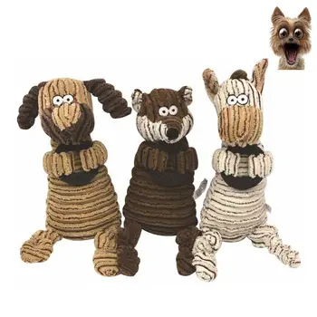 

Squeaky Dog Toys Little Monkey Fleece Toys Pet Dog Toy Soft Training Squeak Clean The Teeth Cheap Chew Cartoon Pets Supplies