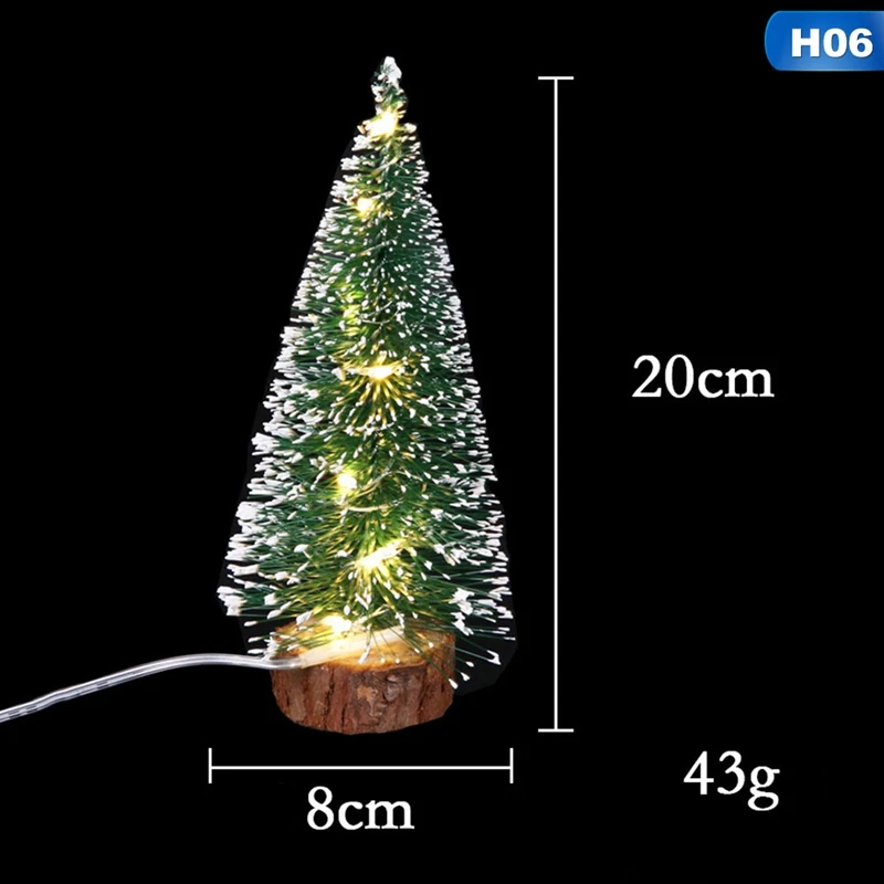 15-30 см Рождественская елка светодиодный светильник для дома вечерние свадебные украшения Прямая - Цвет: 06