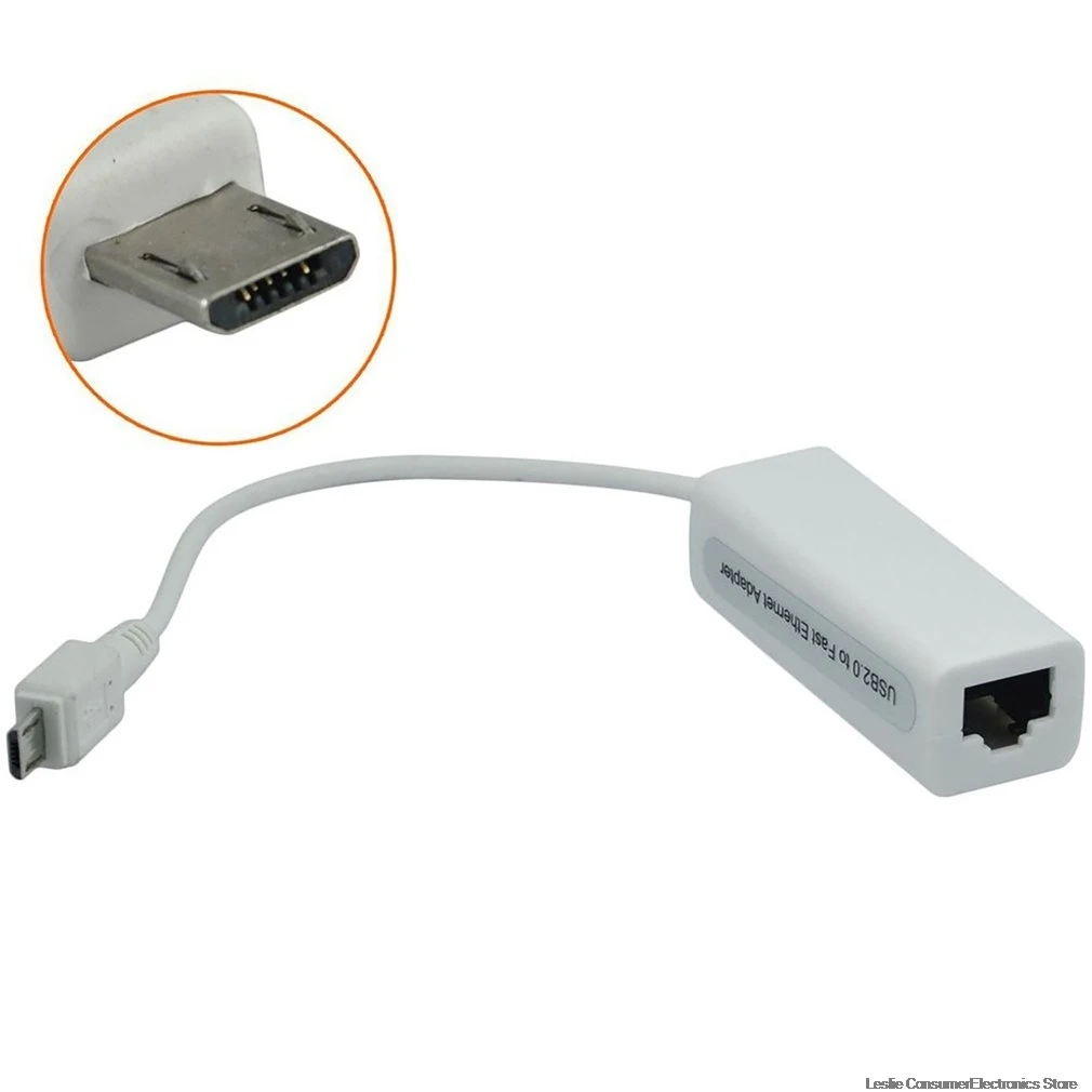 Micro USB сетевой интернет-адаптер для микро-флеш-накопителя USB Ethernet RJ45 для Windows 7/8/10 планшетный ПК с системой андроида Ethernet LAN дропшиппинг