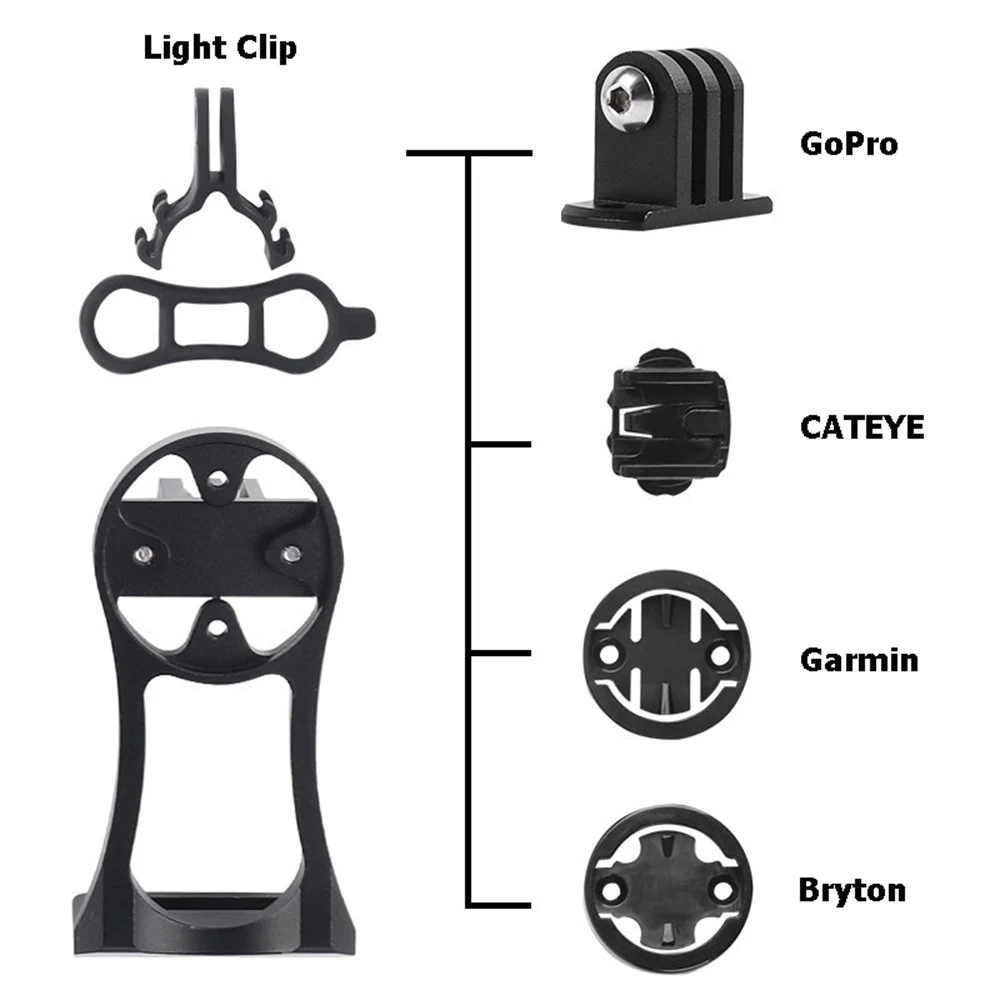Bicycle Computer Camera Holder Bike Handlebar Extension Mount MTB Road Bike Bracket For Garmin Bryton CATEYE GoPro BC0200 (5)