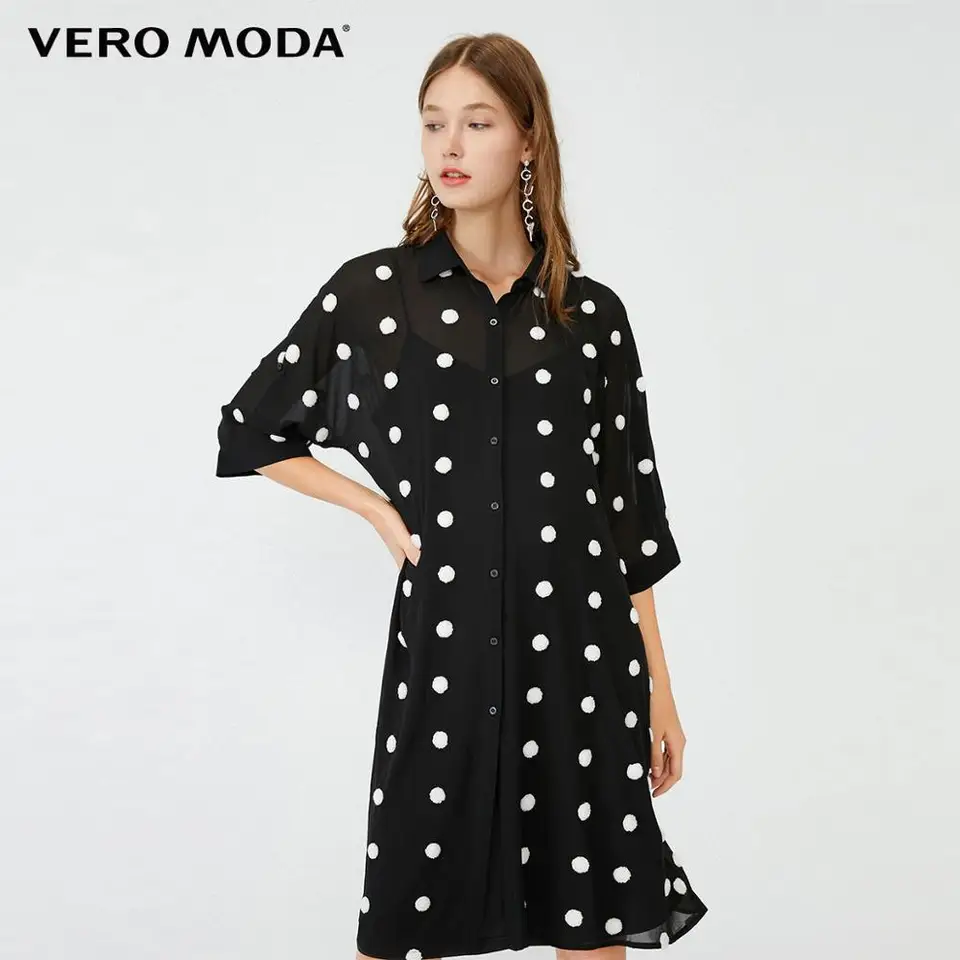 vero moda polka dot dress