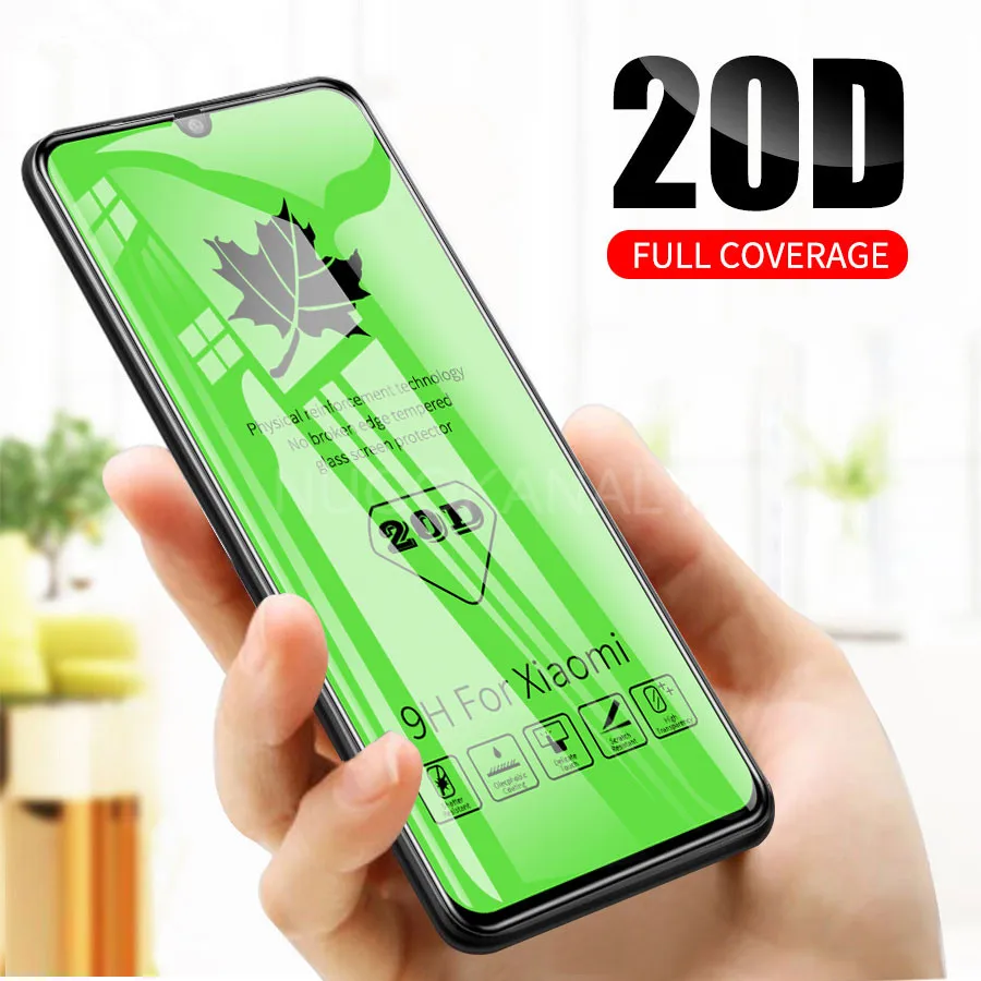 

20D Full Cover Glue Tempered Glass Screen Protector For Xiaomi Redmi K20 Note 7 Pro 7A Mi 9T 9 8 SE Lite Protective Film Guard