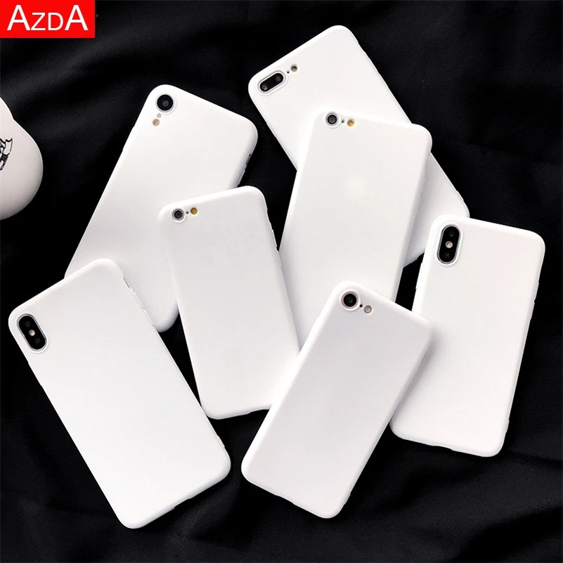 ТПУ белый матовый чехол для huawei P20 Lite P30 P10 P9 P8 Коврики 10 20 Lite рro Nova 3 3i 3e 4 4e 5 P Smart силиконовые чехлы