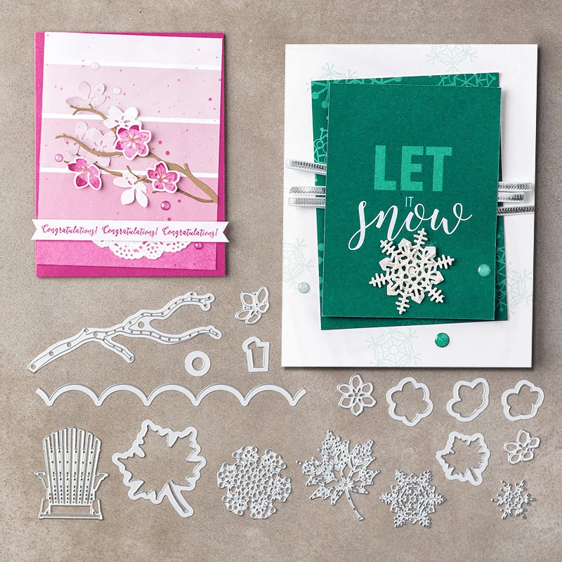 

Leaf Metal Cutting Dies and Stamps For DIY Scrapbooking Decor Embossing Handcraft Die Cutting Template